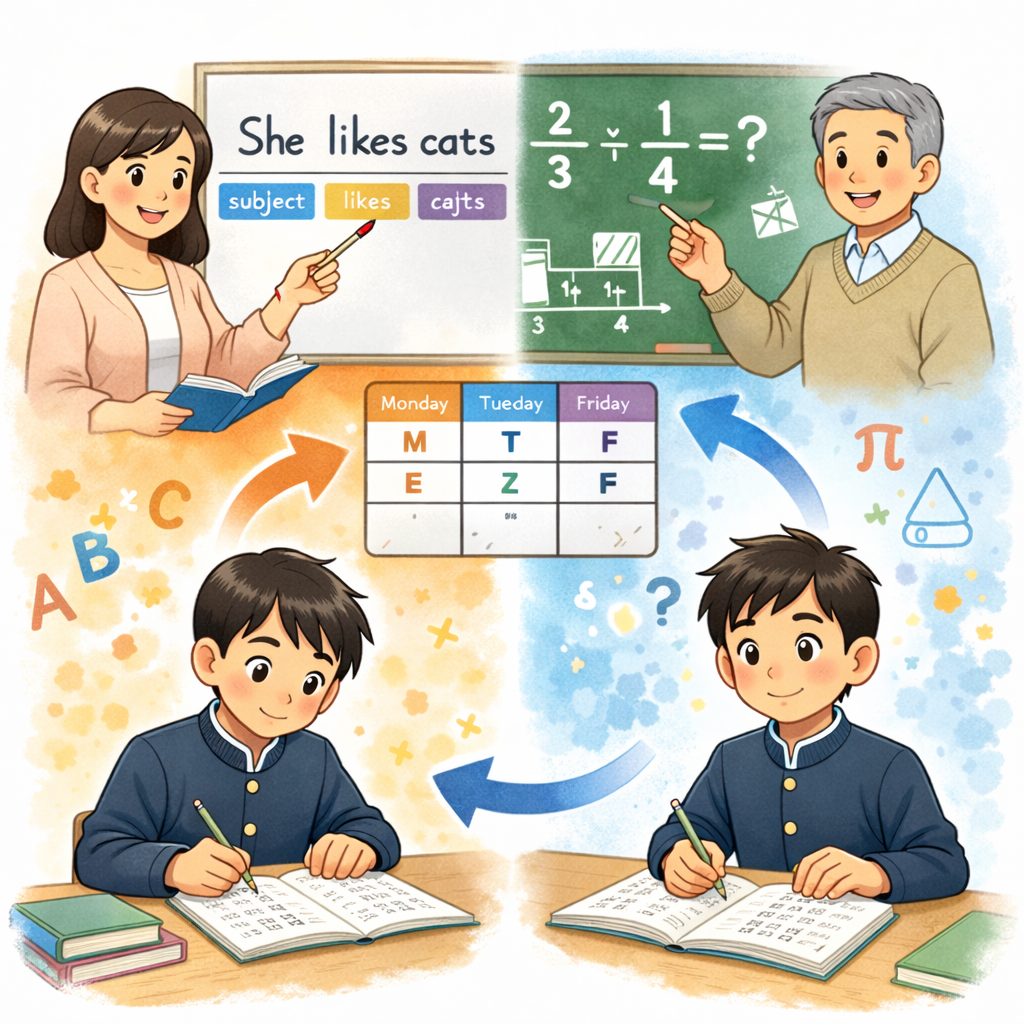 2教科を、週2回じっくりと
