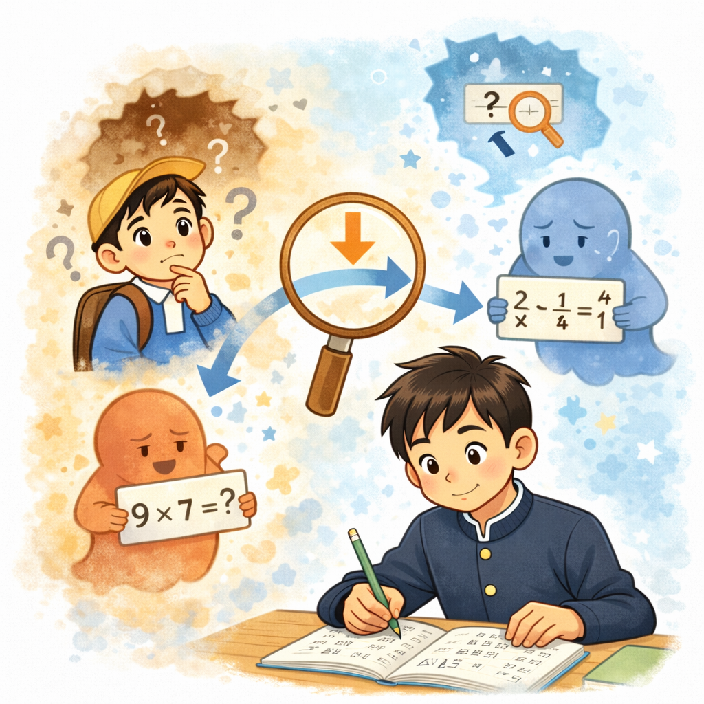 苦手の原因まで遡る